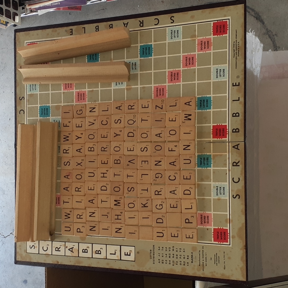 VTG Scrabble Game - age appropriate use.